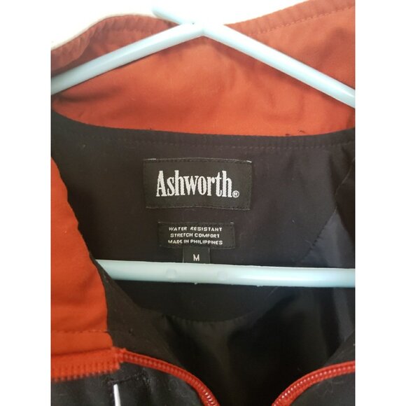 Ashworth Vintage Google Company Logo 1/4 Zip Jacket Red Black White Trim M y2k - Picture 4 of 11